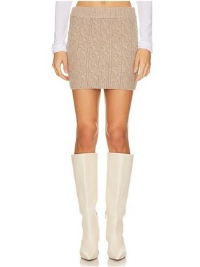 NWT Revolve Stitches & Stripes Ari Cable Knit Sweater Mini Skirt Size Medium.